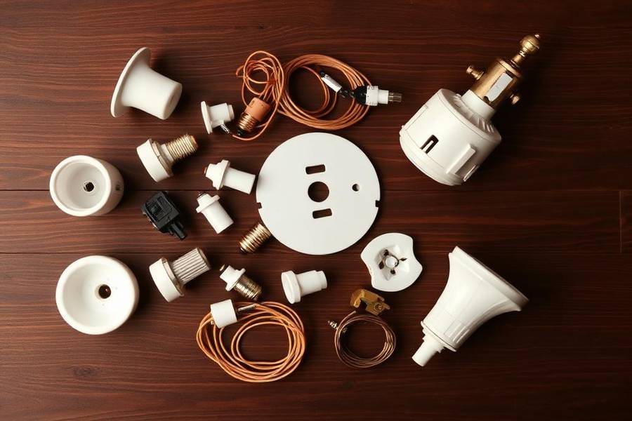 Custom Lighting Repair Process - lamp repair guide from Vaughntero Co.
